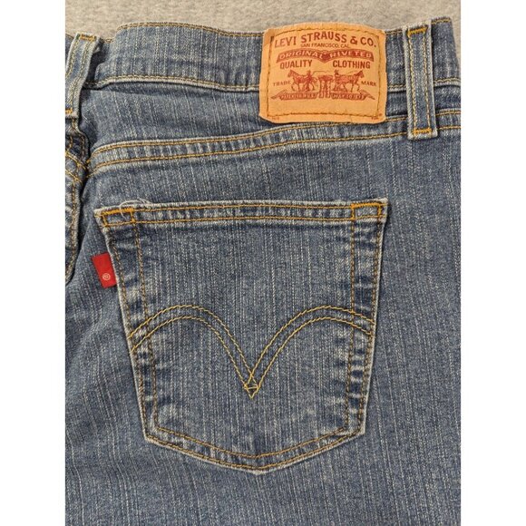 Levis 550 Jeans Womens Size 16 Blue Relaxed Boot Cut High Rise Comfort Stretch - Picture 9 of 14